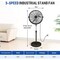 Simple Deluxe Simple Deluxe Industrial Stand Fan, 18 inch, White, 18 Inch Industrial Standing Fan HIFANXSTAND18X2 - alternate 4